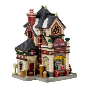Noleggio di Carrozze Crane's Carriages H 21 cm Edificio Illuminato Lemax - 45258