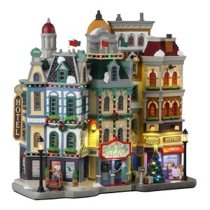 Grand Hotel The Holly Jolly Hotel H 28 cm Facciata Illuminata Lemax - 35028
