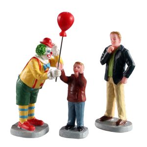 Clown Amichevole Friendly Clown H 10 cm, set da 3 pezzi Personaggio Lemax - 02953