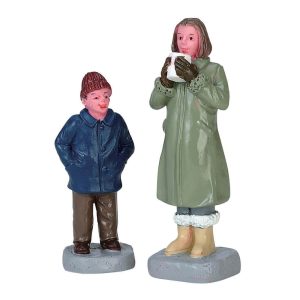 Una Bevanda da Condividere Can I Have Some Too? H 7 cm, Set di 2 Pezzi Personaggio Lemax - 72525