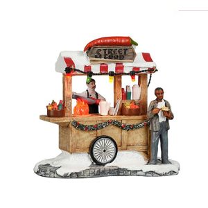 Chiosco di Cibo Piccante Street Food To Go H 11 cm Scena Illuminata LuVille - 1162997