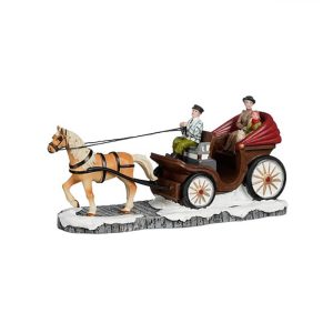 Giro in Carrozza Horse Carriage H 9 cm Scena Decorativa LuVille - 1162996