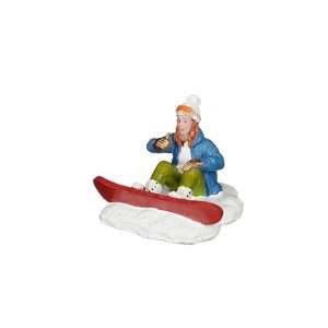 Caduta sulla Neve Snowboarding Girl  H 4 cm Personaggio LuVille - 1162995