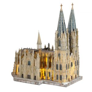 Cattedrale Kolner Dom H 28 cm Edificio Illuminato LuVille - 1142382
