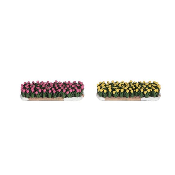 Aiuole di Tulipani Tulip Field H 2 cm, set di 2 pezzi Accessorio LuVille - 1101045