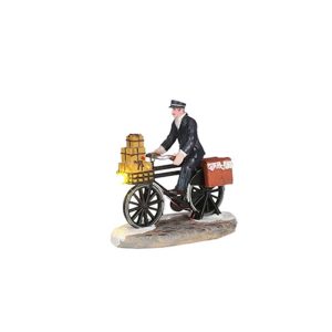 Postino in Bici Postman Newspaper Delivery H 8 cm Personaggio LuVille - 1101043