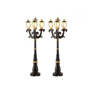 Lampioni a Quattro Bracci H 11 cm, set di 2 pezzi Accessorio Illuminato LuVille - 612118