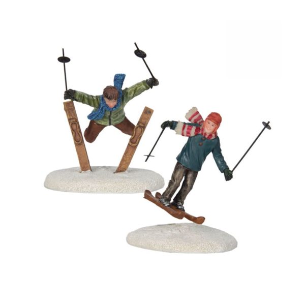 Acrobazie sugli Sci Ski Jumper H 10 cm, set di 2 pezzi Personaggio LuVille - 609113