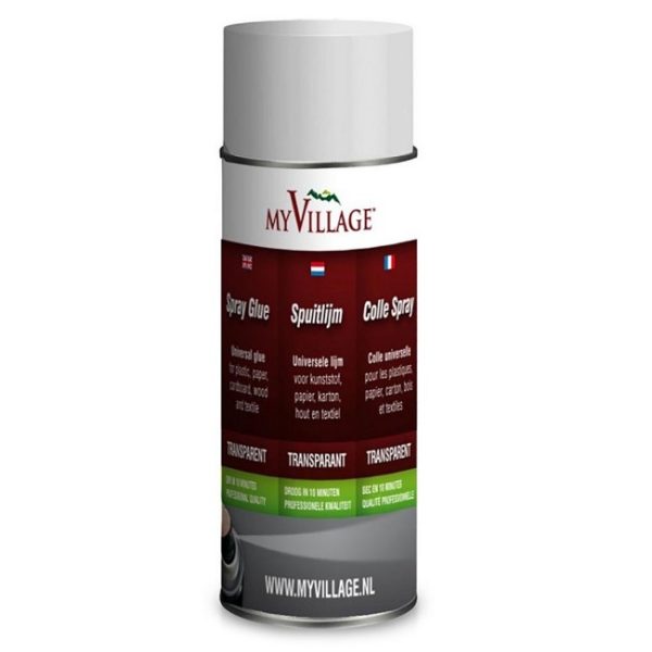 Colla Spray Trasparente Multiuso MyVillage - Bomboletta da 150 ml