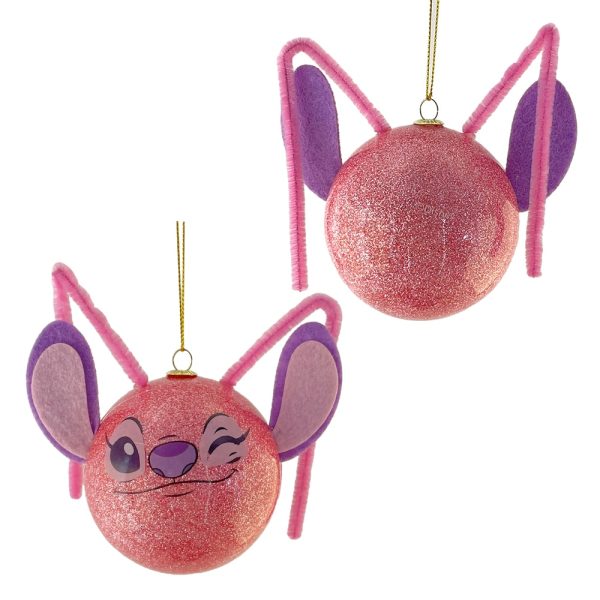Box 4 Sfere in Plastica ø 8 cm - Lilo & Stitch Disney Kurt Adler - immagine 4