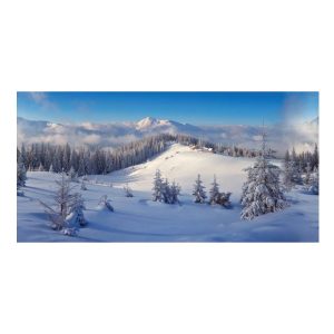 Tela per Sfondo Effetto Paesaggio Innevato MyVillage - 150 x 75 cm