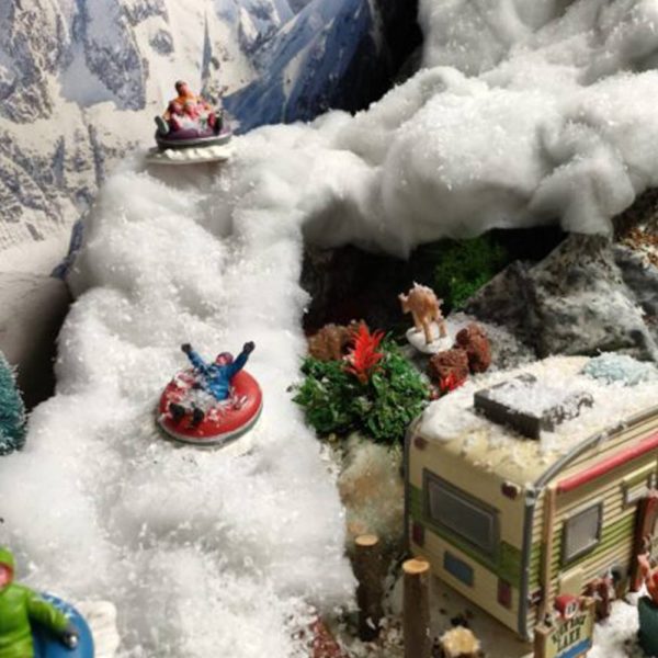Carta per Sfondi Modellabile Effetto Neve MyVillage - 120 x 100 cm - immagine 3