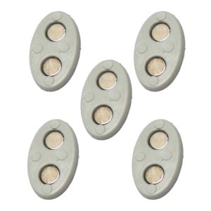 Piastrine con 2 Magneti per Sistema di Movimento Glida, set di 5 Pezzi