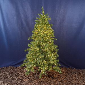 Albero di Natale Abete artificiale con LED Courmayeur - Realistico e pre-illuminato