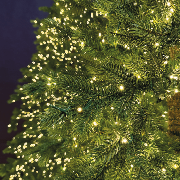 Albero di Natale Abete artificiale con LED Courmayeur - Realistico e pre-illuminato - immagine 3