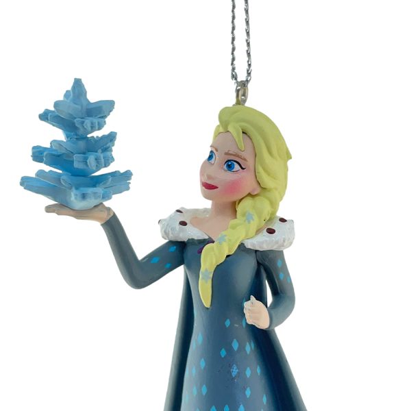 Principessa Elsa con Vestito Blu Personaggio in Resina Disney© Frozen Kurt Adler - H 11 cm - immagine 4