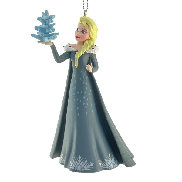Principessa Elsa con Vestito Blu Personaggio in Resina Disney© Frozen Kurt Adler - H 11 cm - immagine 2