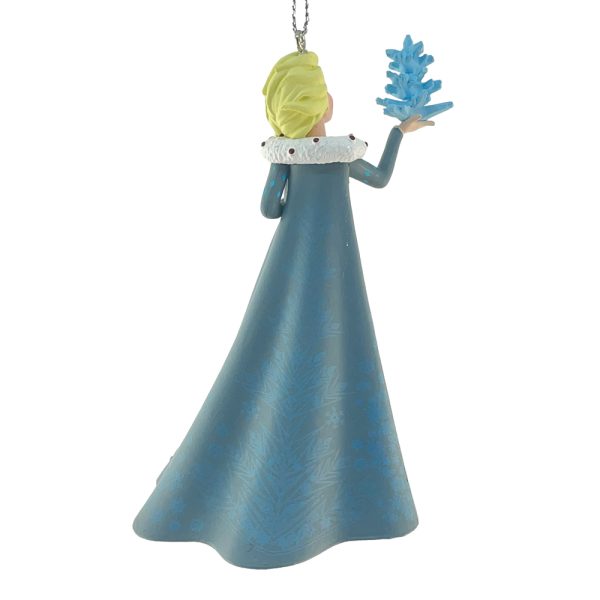 Principessa Elsa con Vestito Blu Personaggio in Resina Disney© Frozen Kurt Adler - H 11 cm - immagine 3