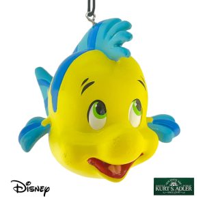 Pesciolino Flounder Personaggio in Resina ©Disney Princess Kurt Adler - H 7 cm