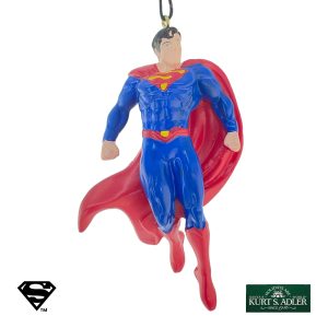 Superman Personaggio DC Comics™ in Resina Kurt Adler - H 10 cm