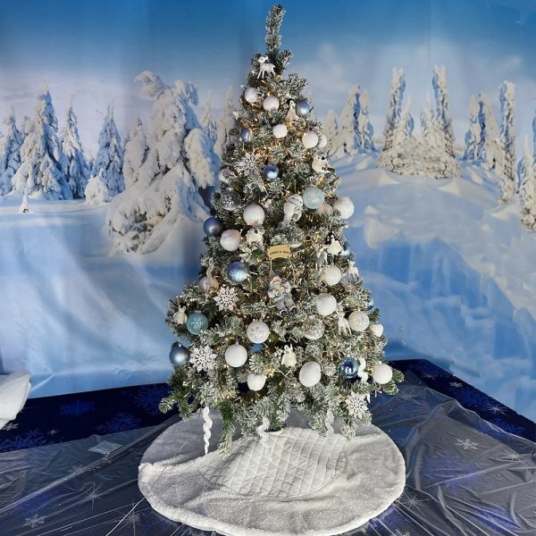 Christmas Box Luxury Artico Azzurro e Bianco: il tuo albero perfetto, tutto in una box - immagine 4