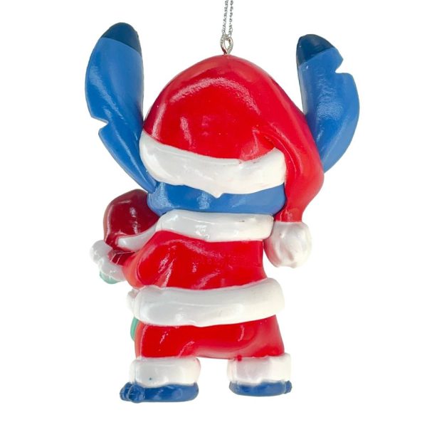 Stitch Babbo Natale con Pupazzo Personaggio Disney© Stitch in Resina Kurt Adler - H 10 cm - immagine 4