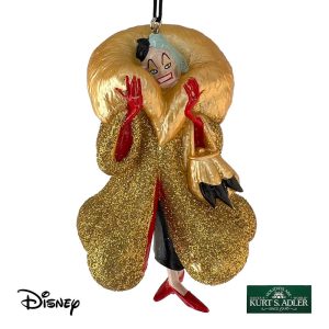 Crudelia Demon Personaggio La Carica dei 101 Disney© Villains in Resina Kurt Adler - H 10 cm