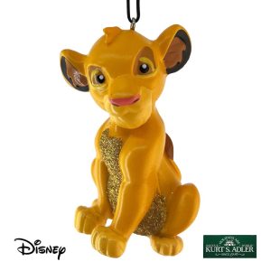 Simba Personaggio in Resina ยฉDisney Il Re Leone Kurt Adler - H 9 cm