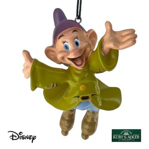 Cucciolo di Biancaneve e i Sette Nani Disney© Princess in Resina Kurt Adler - H 9 cm