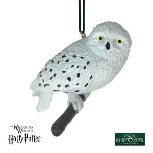 Edvige Wizarding Worldin Resina Kurt Adler - H 8 cm