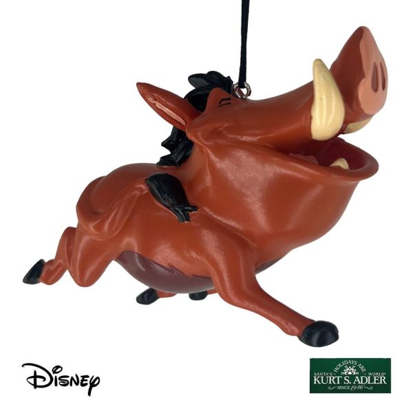 Pumbaa Personaggio di Il Re Leone Disney© Classics in Resina Kurt Adler - H 8 cm