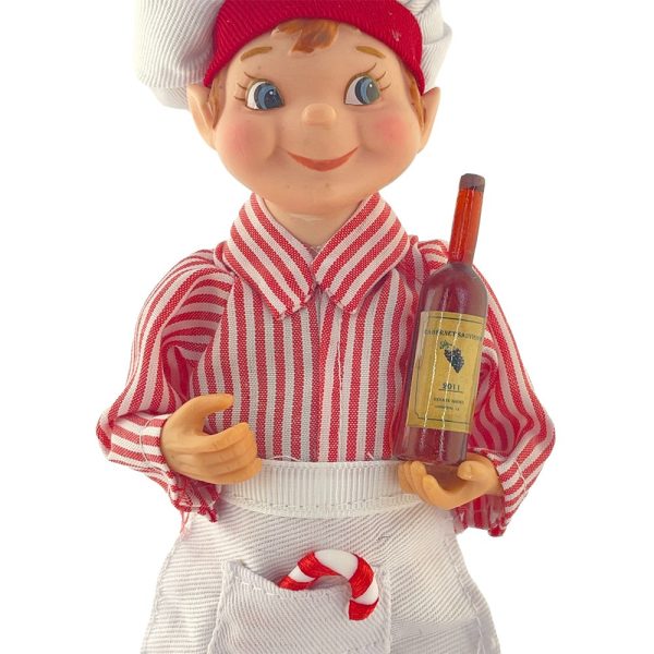 Elfo Sommelier da Collezione - H 18 cm - immagine 3