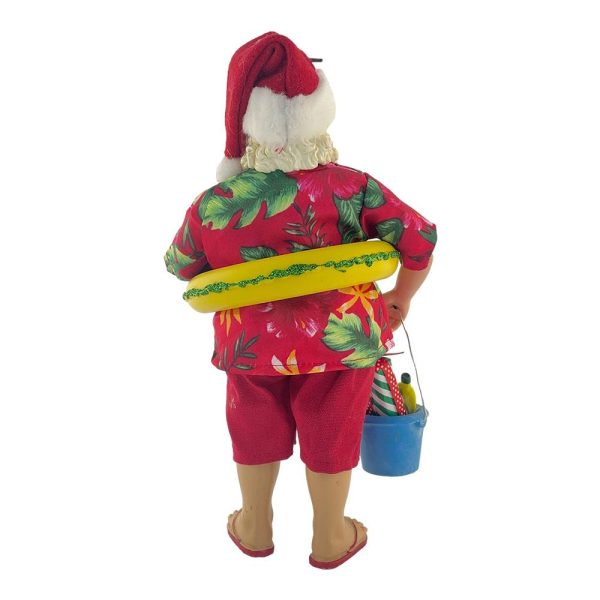 Babbo Natale in Spiaggia da Collezione - H 28 cm - immagine 4