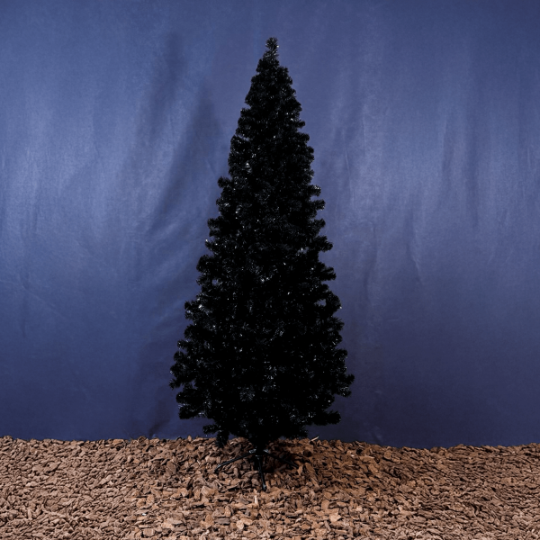 Albero di Natale Abete artificiale Nero Slim
