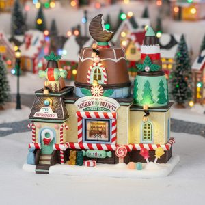 Negozio di Mentine The Merry Mint! Sweet Shop H 22 cm Edificio Illuminato Lemax - 45286