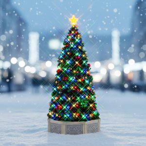Albero di Natale Musicale Have a Blue(tooth) Christmas (Tree) H 39 cm Lemax - 54580