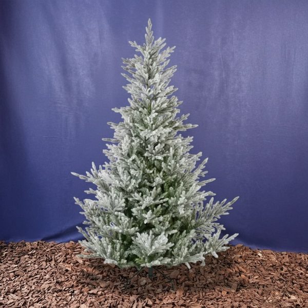 Albero di Natale Abete artificiale Cervinia Innevato - Brinato e Super Realistico