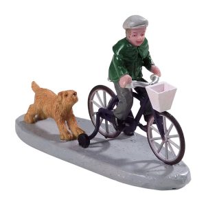Bambino in Bici Biking Fun H 5 cm Personaggio Lemax - 92764