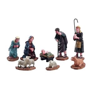 Presepe Vivente Nativity Figurines H 7 cm, set di 8 pezzi Personaggio Lemax - 92351