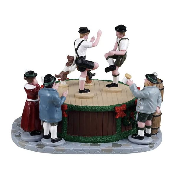 Danzatori Bavaresi Leapin' Lederhosen H 10 cm Personaggio Lemax - 53738 - immagine 3