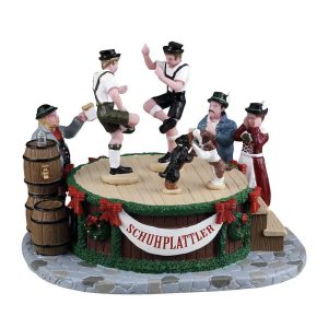 Danzatori Bavaresi Leapin' Lederhosen H 10 cm Personaggio Lemax - 53738