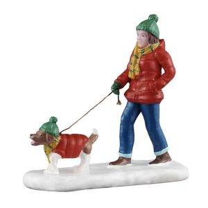 A Passeggio Sotto la Neve A Snowy Walk H 7 cm Personaggio Lemax - 52532