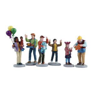 Amici al Luna Park Fun at The Carnival H 9 cm, set di 6 pezzi Personaggio Lemax - 52520