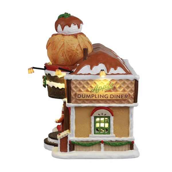 Locanda delle Mele Apple Dumpling Diner H 17 cm Edificio Illuminato Lemax - 45287 - immagine 3