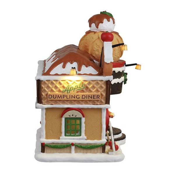 Locanda delle Mele Apple Dumpling Diner H 17 cm Edificio Illuminato Lemax - 45287 - immagine 2