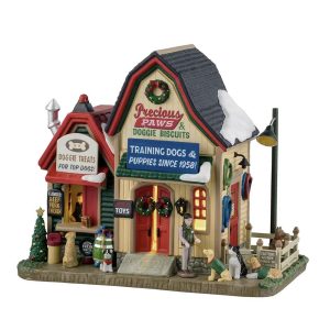 Centro di Addestramento per Cani Precious Paws & Doggie Biscuits H 17 cm Edificio Illuminato Lemax - 45275