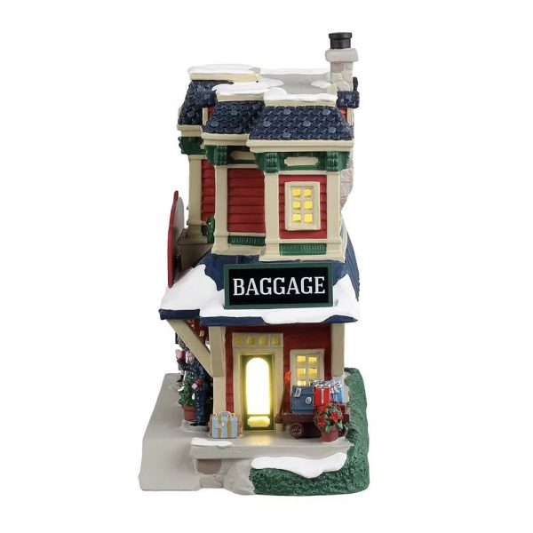 Stazione Holly Jolly Junction H 20 cm Edificio Illuminato Lemax - 45274 - immagine 5