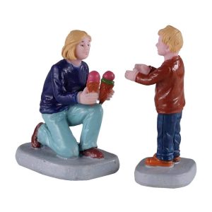 Un Gelato con la Mamma Weekend Treats H 5 cm, set di 2 pezzi Personaggio Lemax - 02918