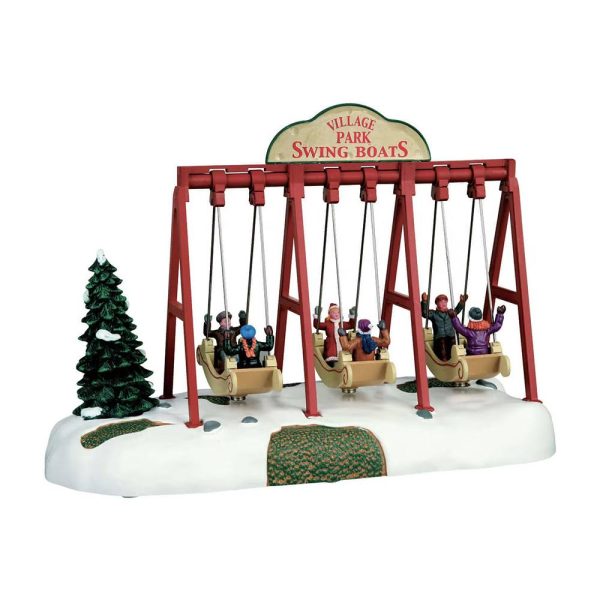Altalena con Barchette Swing Boats H 19 cm Attrazione in Movimento Lemax - 64063 - immagine 2