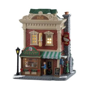 Pasticceria Artigianale Pat-A-Cake Bakery H 19 cm Edificio Illuminato Lemax - 55349